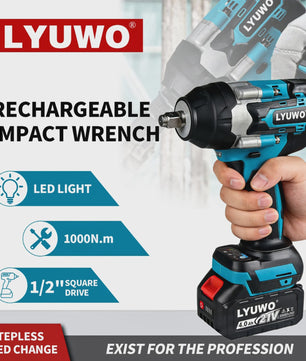 Krachtige Accu Slagmoersleutel 1000Nm Brushless - Compatibel met Makita 18V Batterijen