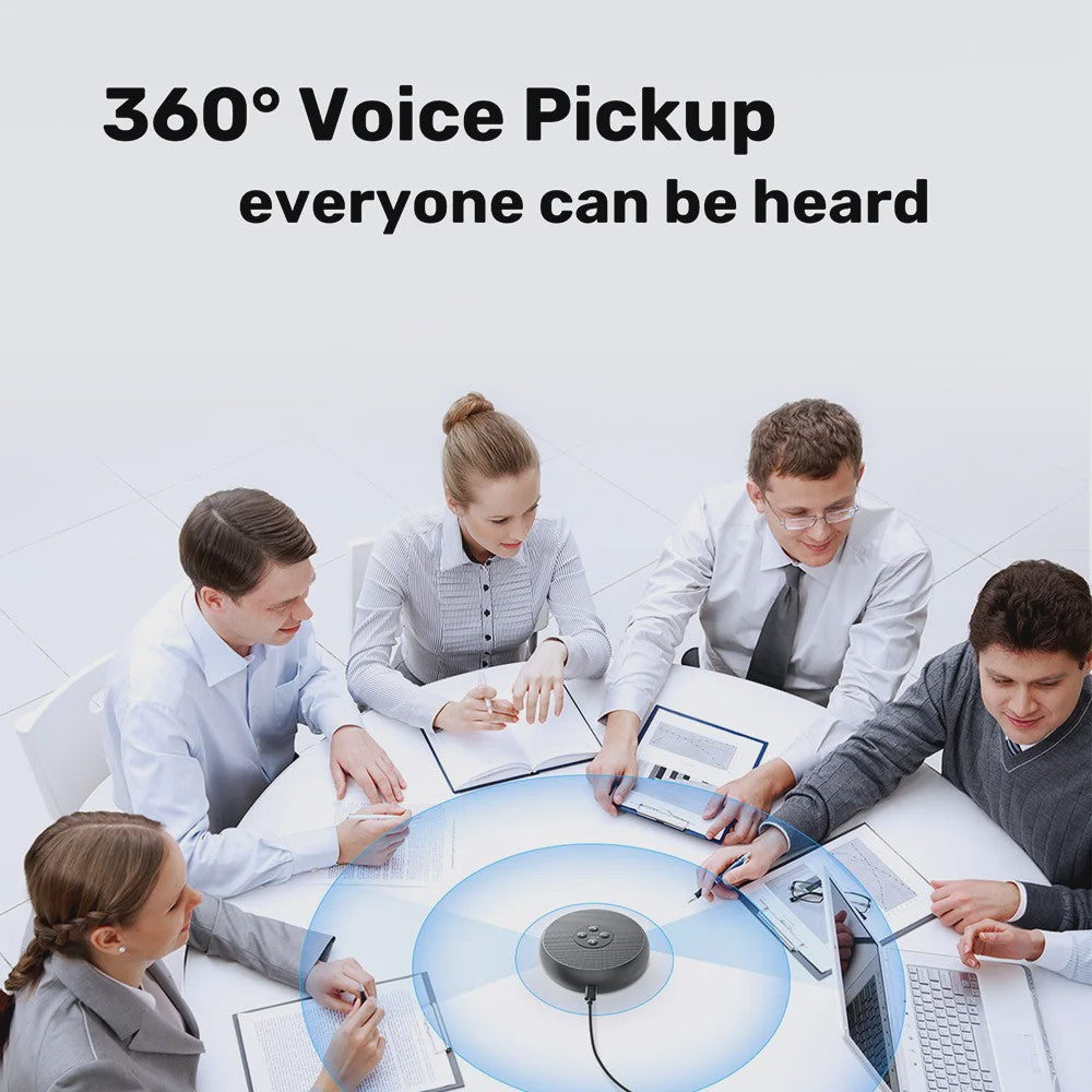 EMEET USB Conferentie Speakerphone met 360° Microfoon voor Online Vergaderingen
