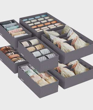 Set van 8 Opvouwbare Lade-Organizers voor Ondergoed, Sokken en Accessoires