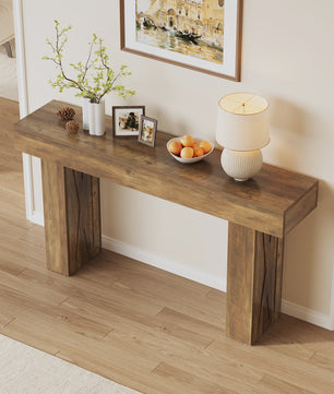 Tribesigns 160 cm Smalle Console Tafel - Moderne Banktafel voor Hal, Entree, Woonkamer, Slaapkamer, Kantoor