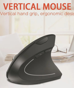 Ergonomische Verticale Draadloze Muis - Oplaadbaar & Draagbaar voor PC/Laptop