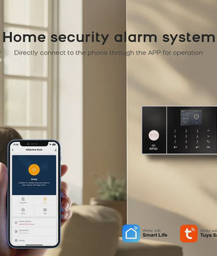 Tuya Smart Home Beveiligingssysteem met 4G WiFi, APP Meldingen en Bewegingsdetector