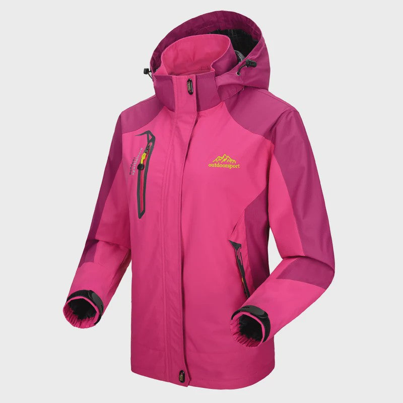 Dames Waterdichte Outdoor Jas - Winddicht & Ademend voor Wandelen, Kamperen & Reizen