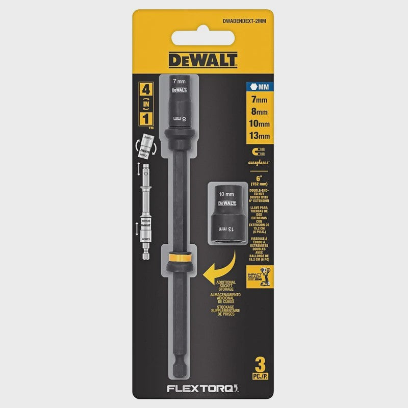 DEWALT FlexTorq Magnetische Schroefverlenger met Verstelbare Lengte