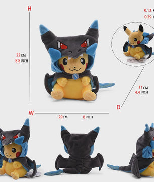 Pikachu, Eevee & Lucario Cosplay Pluche Speelgoed - 20-30CM Collectible Knuffel