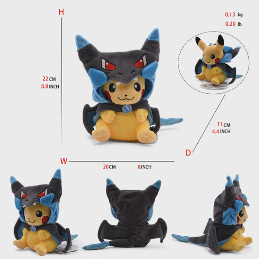 Pikachu, Eevee & Lucario Cosplay Pluche Speelgoed - 20-30CM Collectible Knuffel