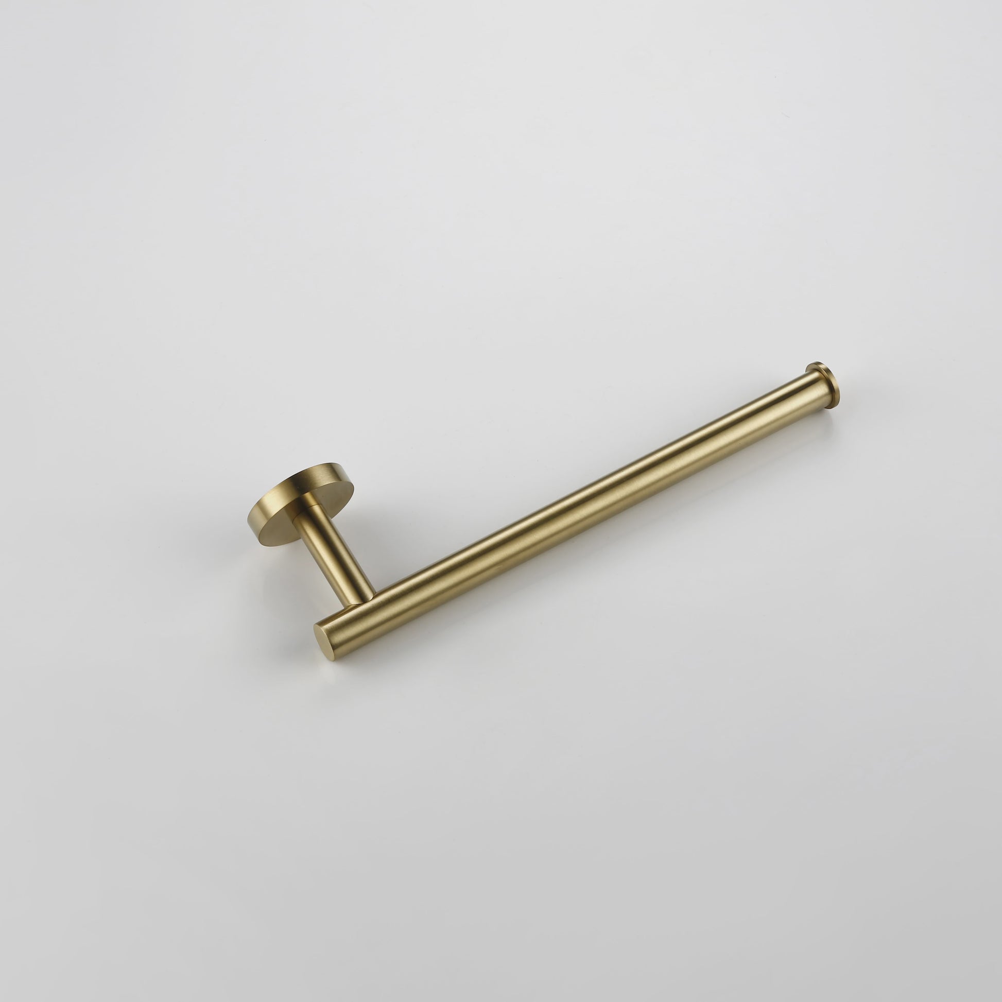 Luxe Badkamer Accessoires Set - Handdoekhouder, Toiletrolhouder & Kapstokhaak - Geborsteld Goud/Zwart