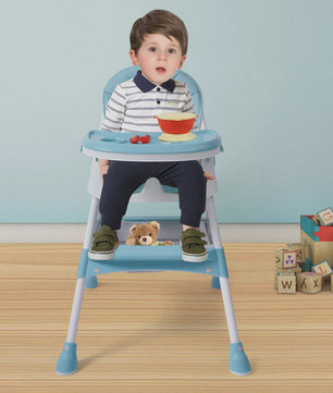 Kinder Kinderstoel Vanaf Geboorte met Tafel en In Hoogte Verstelbaar - Veilig en Comfortabel Eten