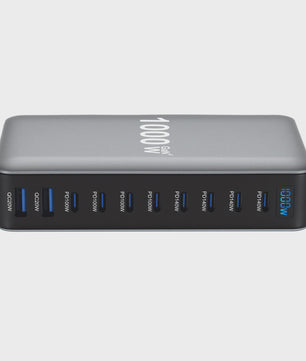 Krachtige 1000W Multi-Poort Desktop Lader met Snelladen voor Laptops en Tablets