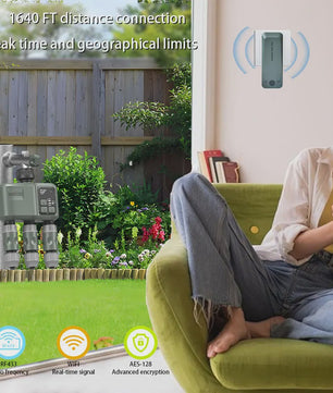 Slimme Tuin Water Timer met Wifi & RF433 - 3 Uitgangen, Automatische Besproeiing, Regenvertraging