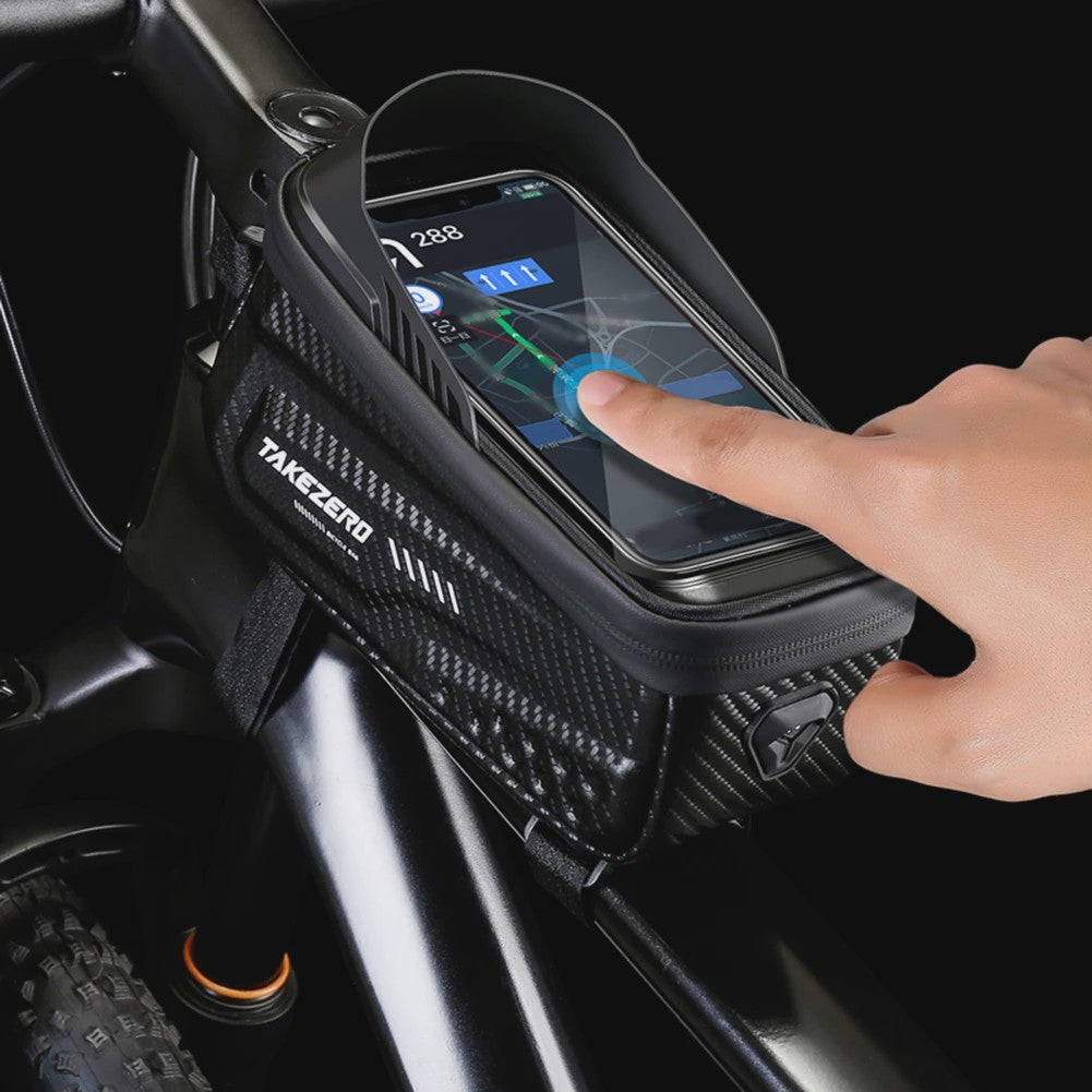 Bicycle Bag Waterproof Touch Screen Cycling Bag Bicycle Front Cell Phone Holder Bag 4.7-6.8 inch Phone Case Bike Accessories