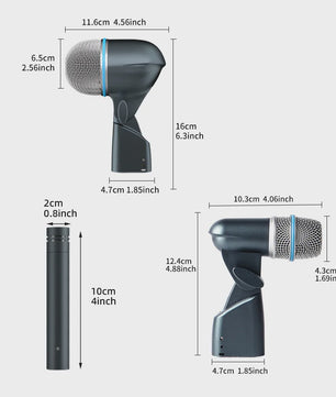 Professionele 7-delige Drum Microfoon Set voor Band, Podium & Studio