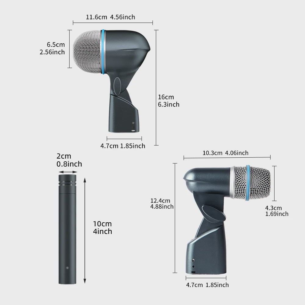 Professionele 7-delige Drum Microfoon Set voor Band, Podium & Studio