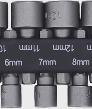 9-delige Dopmoer Sleuf Bit Set 5mm-13mm - Schroevendraaier & Sleutel Gereedschap