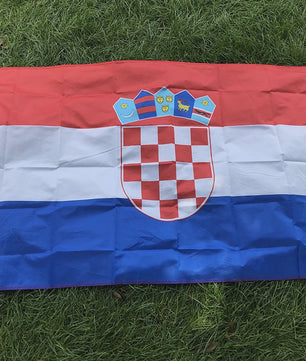 Kroatische Vlag 90x150cm - Hoge Kwaliteit Polyester voor Binnen & Buiten