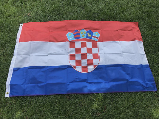 Kroatische Vlag 90x150cm - Hoge Kwaliteit Polyester voor Binnen & Buiten