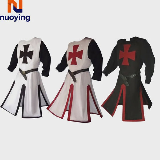 Middeleeuwse Kruisvaarder Tuniek met Riem - Renaissance & Cosplay Kostuum