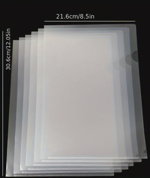 50x A4 PVC Waterproof L-vormige Mappen - Documenthouders voor Kantooropslag