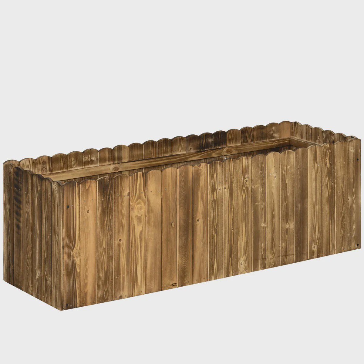 Houten plantenbak 120x40x40cm van vurenhout - Ideaal voor kruiden, groenten & bloemen