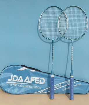 Badminton Racket Set: 2 Ultra-Lichte Rackets, Tas & 3 Shuttles - Ideaal voor Training & Plezier