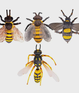Realistische Bijen Decoratie Set - Levensechte Insect Figuurtjes voor Huis en Bureau