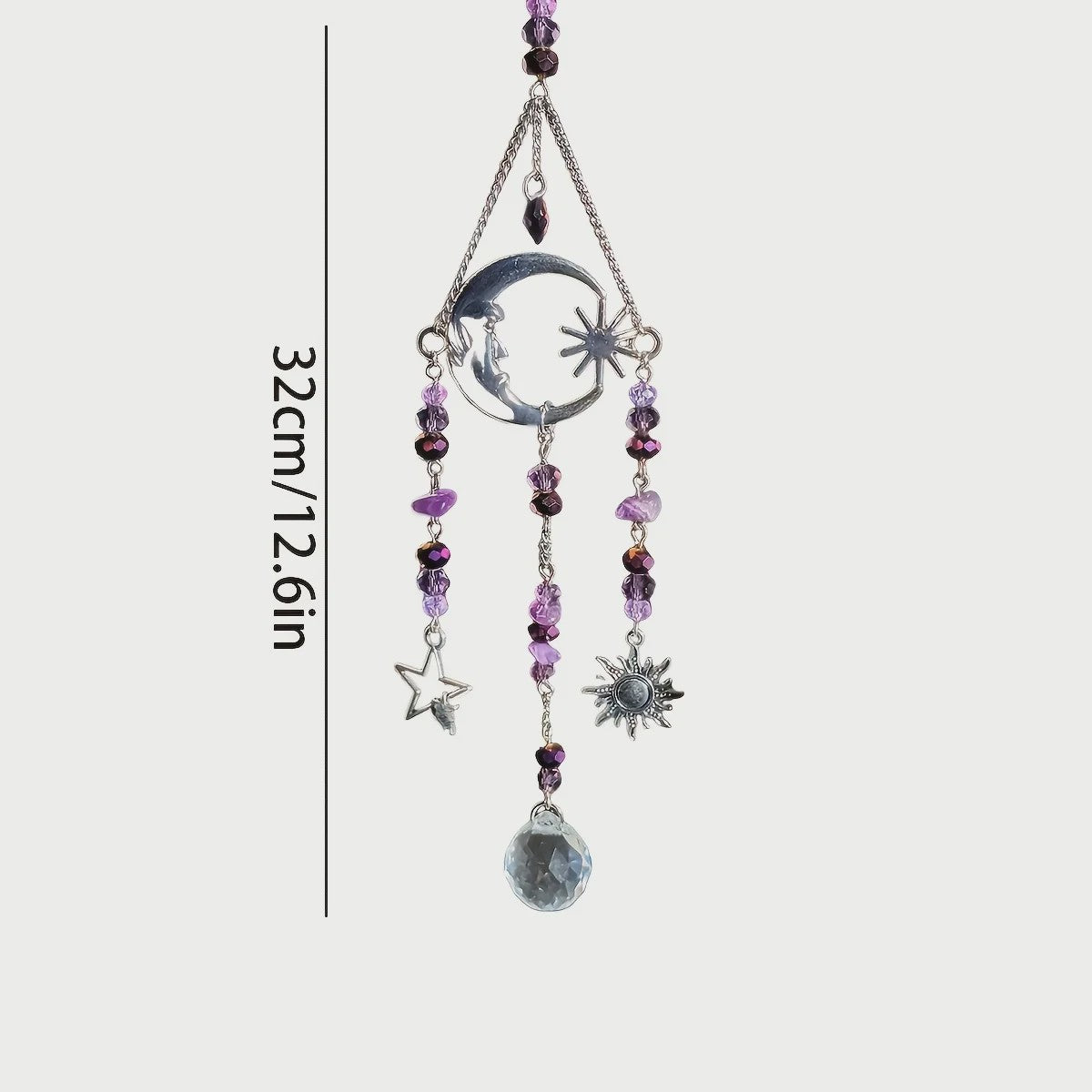 Maan Godin Kristal Zon Vanger - Decoratieve Hanger voor Binnen & Buiten