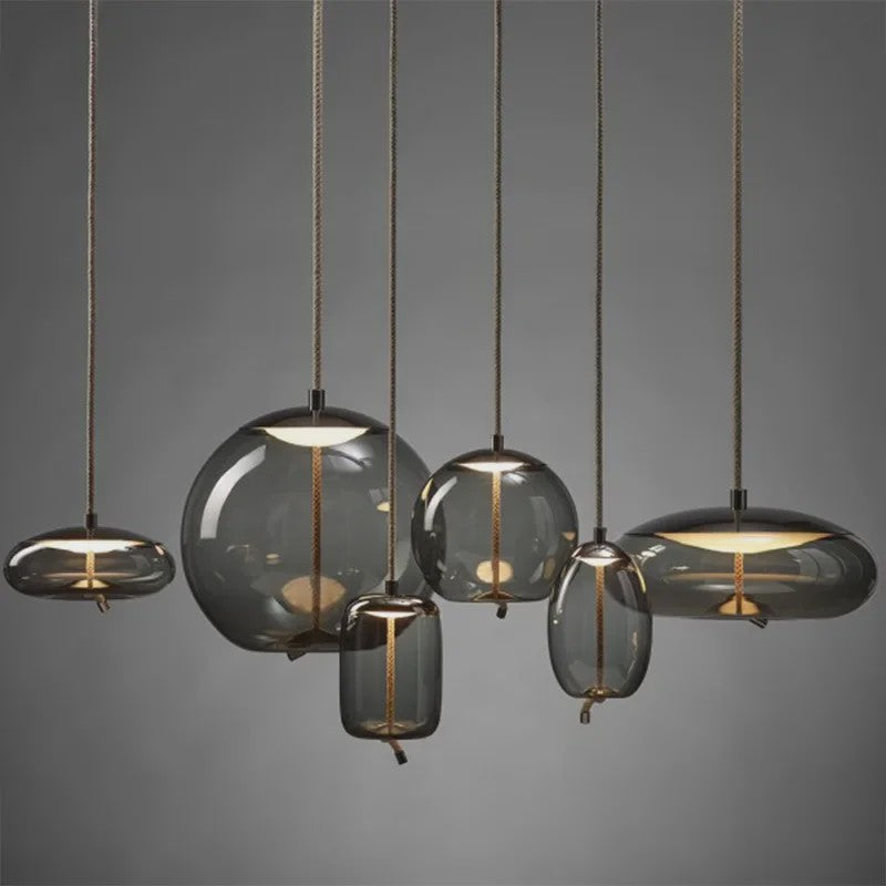 Moderne Glazen LED Hanglamp - Stijlvolle Verlichting voor Woonkamer, Keuken & Bar