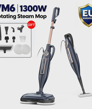 VM6 Roterende Stoommop met 1300W Kracht - 10-in-1 Multifunctionele Vloerstomer
