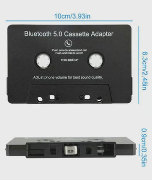 Bluetooth 5.0 Cassette Adapter voor Auto: Draadloze Muziek & Handsfree Bellen