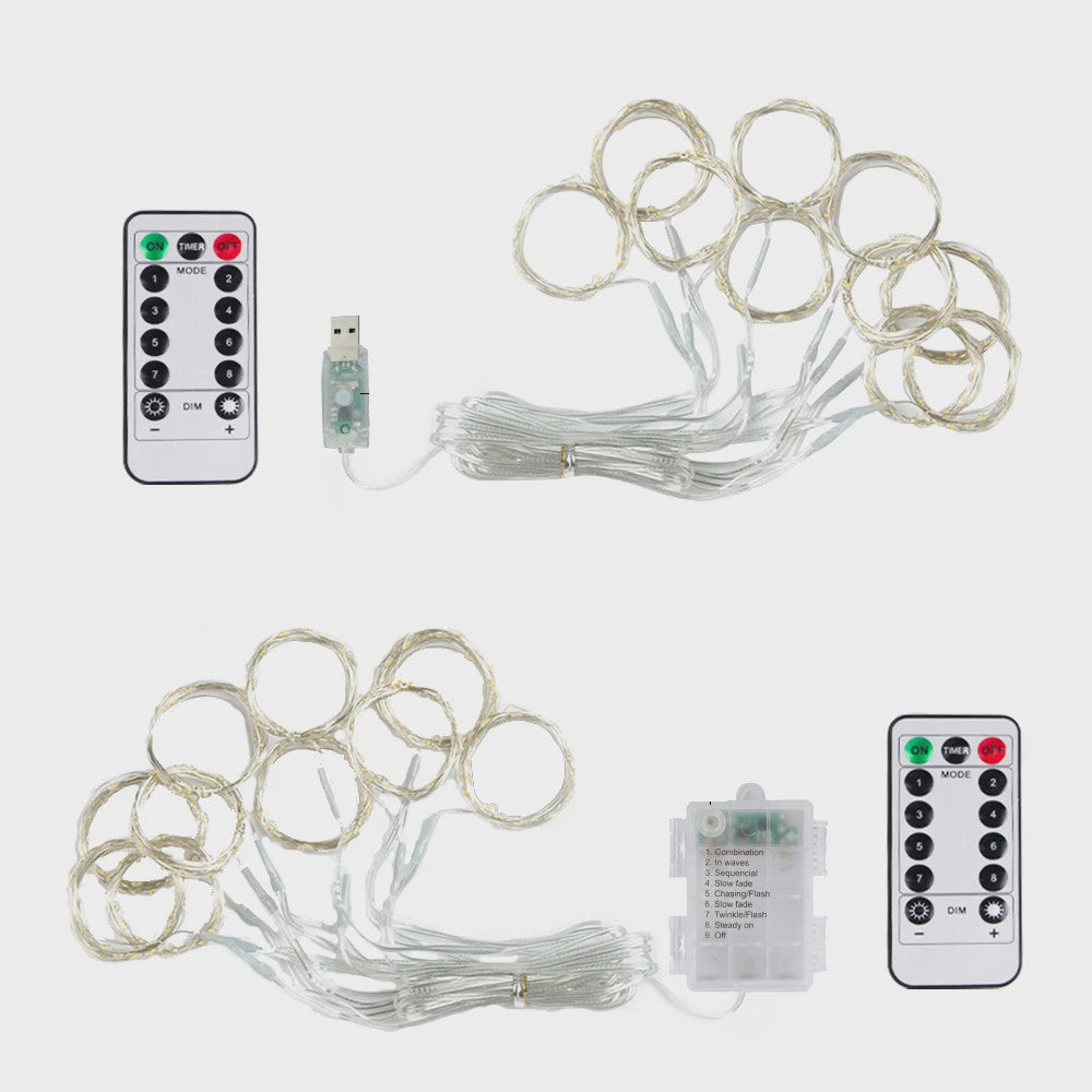LED Gordijn Slinger Verlichting 3Mx1M/2M/3M - USB Fairy Lights met Afstandsbediening