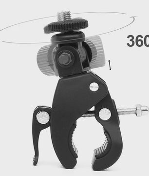 Universele Klemhouder met 360° Rotatie voor Camera's en Fietssturen