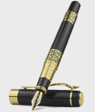 Luxe Metalen Vulpen met F-punt - Klassiek Design voor Zakelijk Schrijven
