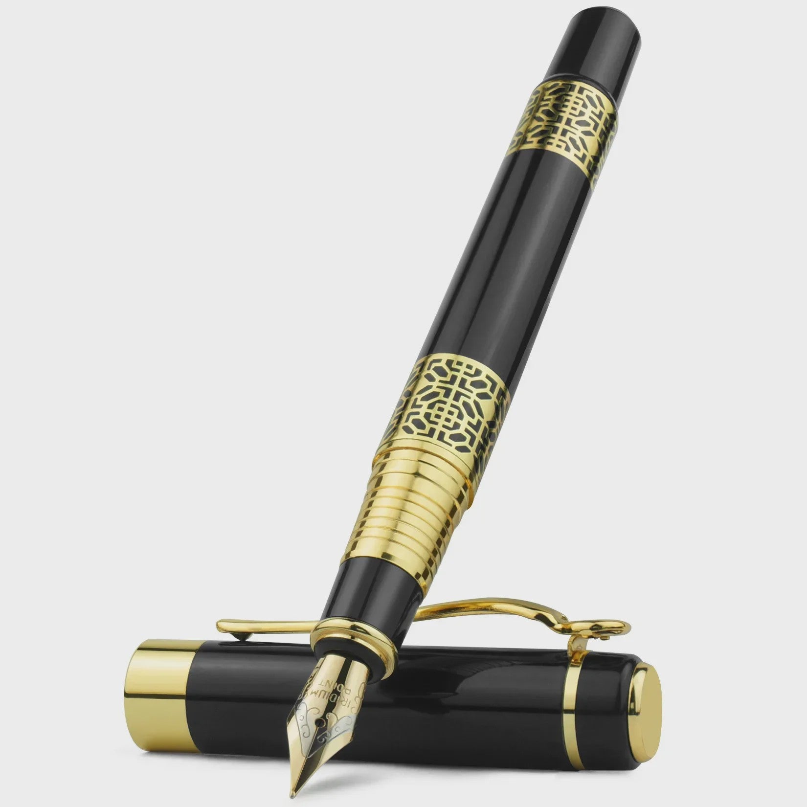 Luxe Metalen Vulpen met F-punt - Klassiek Design voor Zakelijk Schrijven