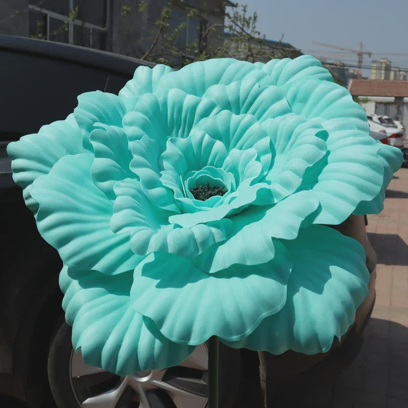 Grote Kunstbloem Pioenroos - 80cm Diameter - Decoratie voor Feesten, Evenementen & Bruiloften