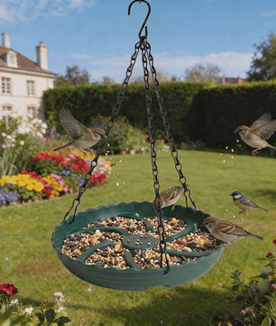 Hangende Vogelvoeder en Badstation - Alles-in-één Voeder- en Badplaats voor Tuin & Balkon