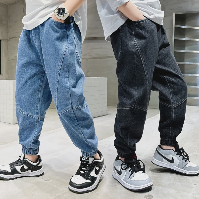 Stoere Baggy Jeans voor Jongens - Comfortabele Kinder Broek voor Zomer & Casual