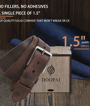 Luxe Heren Riem van Echt Leer - Stijlvolle Casual & Zakelijke Accessoire