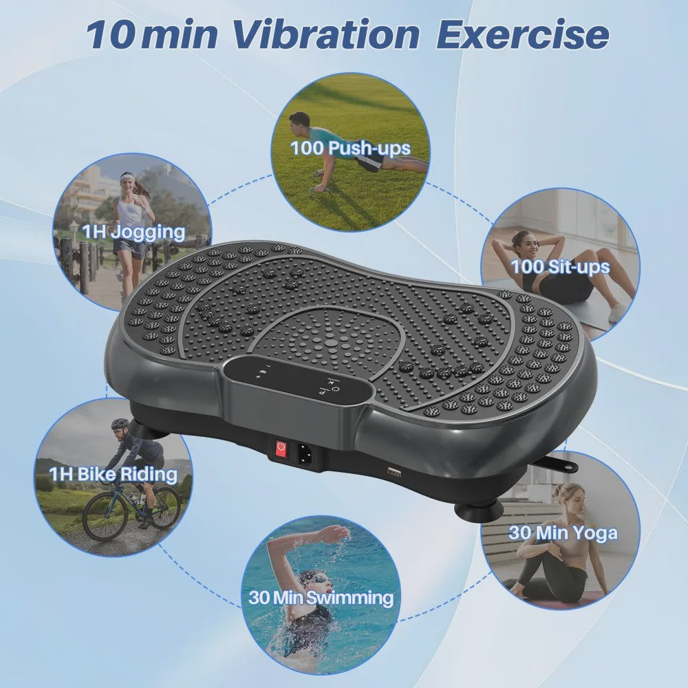 Krachtig Vibratieplatform met 99 Intensiteitsniveaus voor Full-Body Workout & Massage