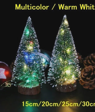 Mini Kerstboom met LED Verlichting - Sfeervolle Tafeldecoratie in 4 Maten