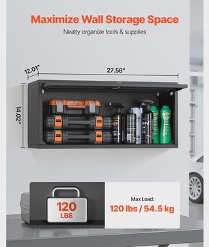Robuust Metalen Wandkast - 77cm Breed - Garage & Werkplaats