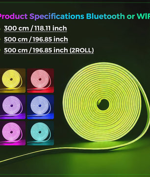 RGB LED Neon Strip Waterdicht met APP & Afstandsbediening - Slimme WIFI & Alexa Compatibel