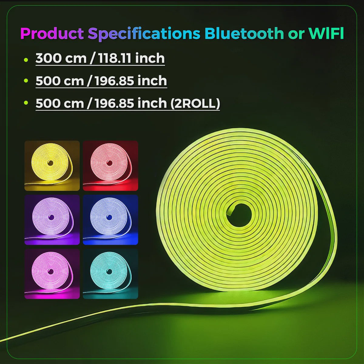 RGB LED Neon Strip Waterdicht met APP & Afstandsbediening - Slimme WIFI & Alexa Compatibel