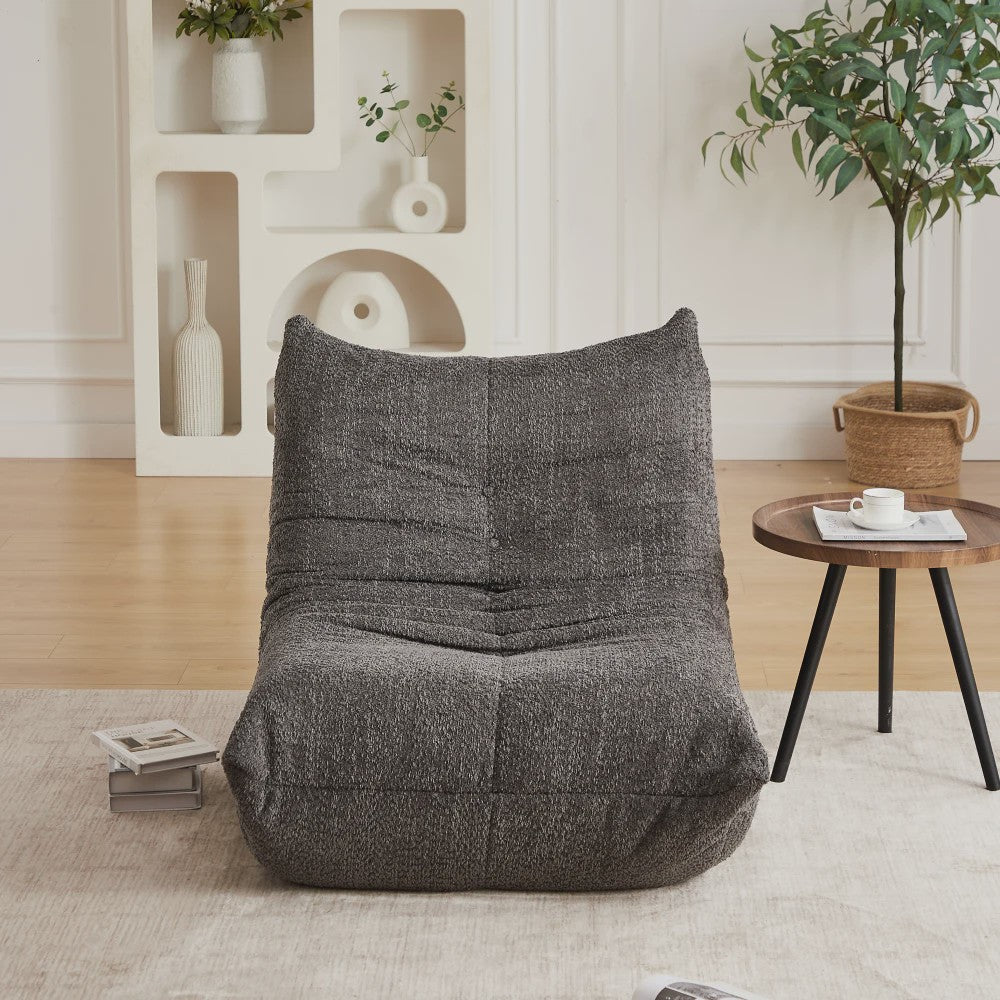 Moderne Chenille Togo Fauteuil - Comfortabele Lounge Stoel met Memory Foam