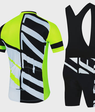 Professionele Fietskleding Set Heren - Zomer MTB Shirt & Bib Shorts