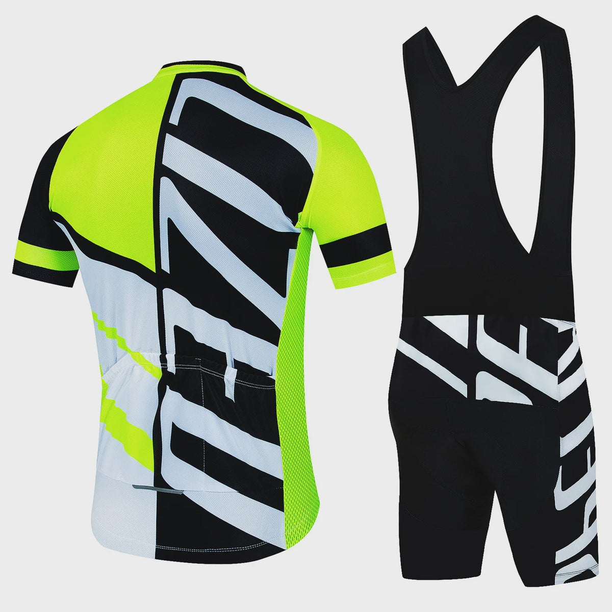 Professionele Fietskleding Set Heren - Zomer MTB Shirt & Bib Shorts