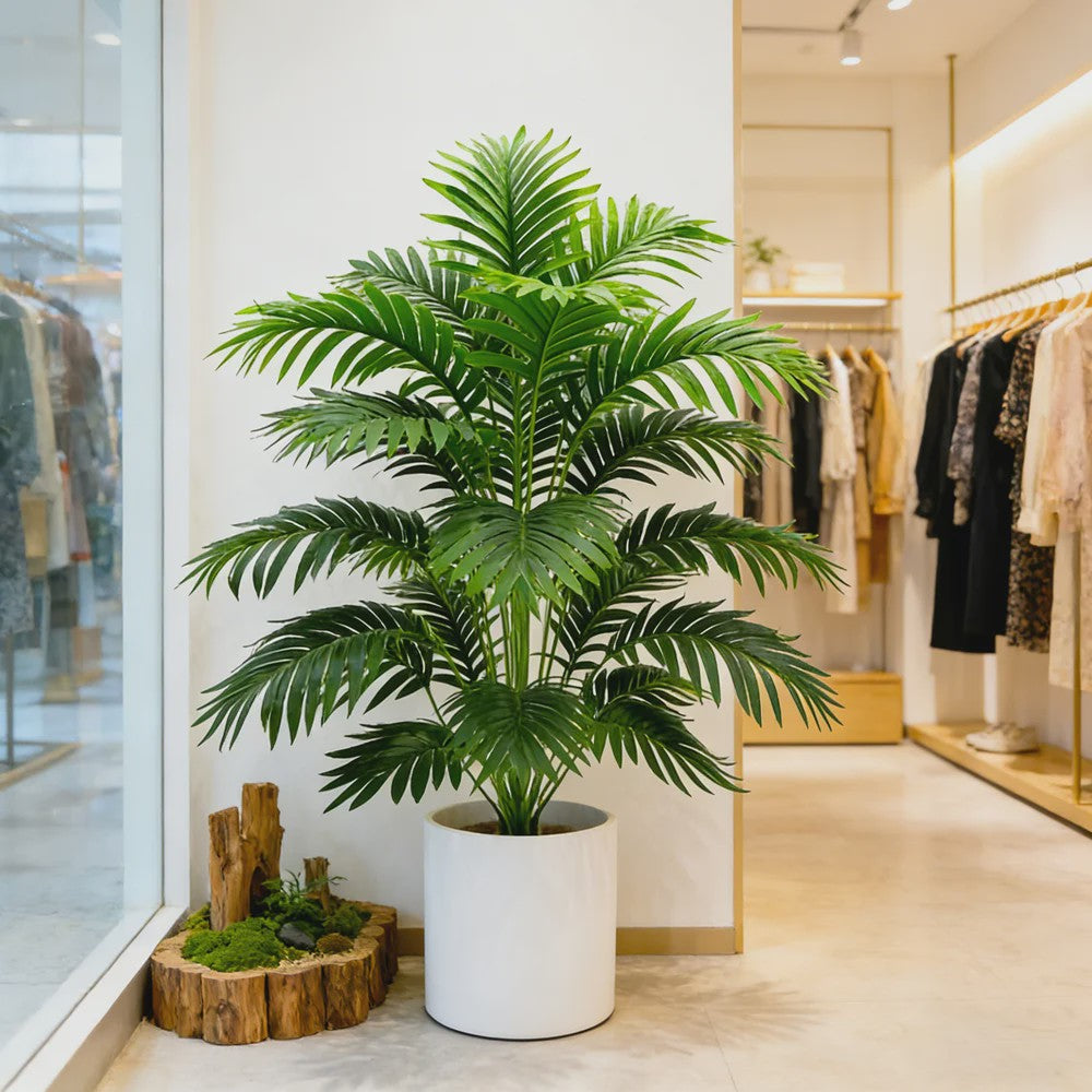 Kunstpalmboom 60-80cm Hoog - Realistische Kunstplant voor Binnen Decoratie
