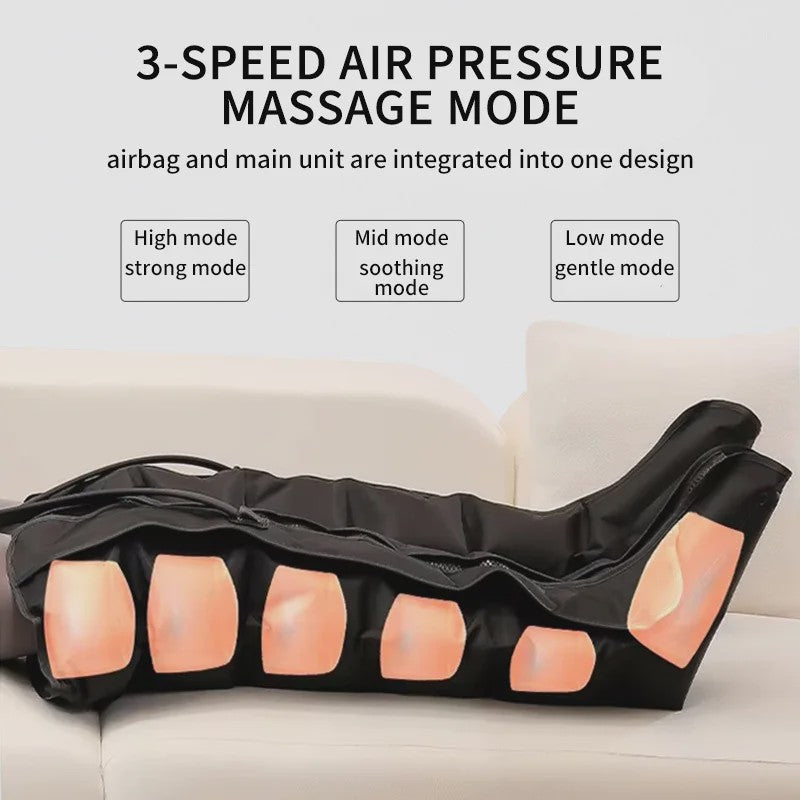 Luchtcompressie Beenmassager - Uitgebreide Versie voor Ontspanning van Benen en Voeten