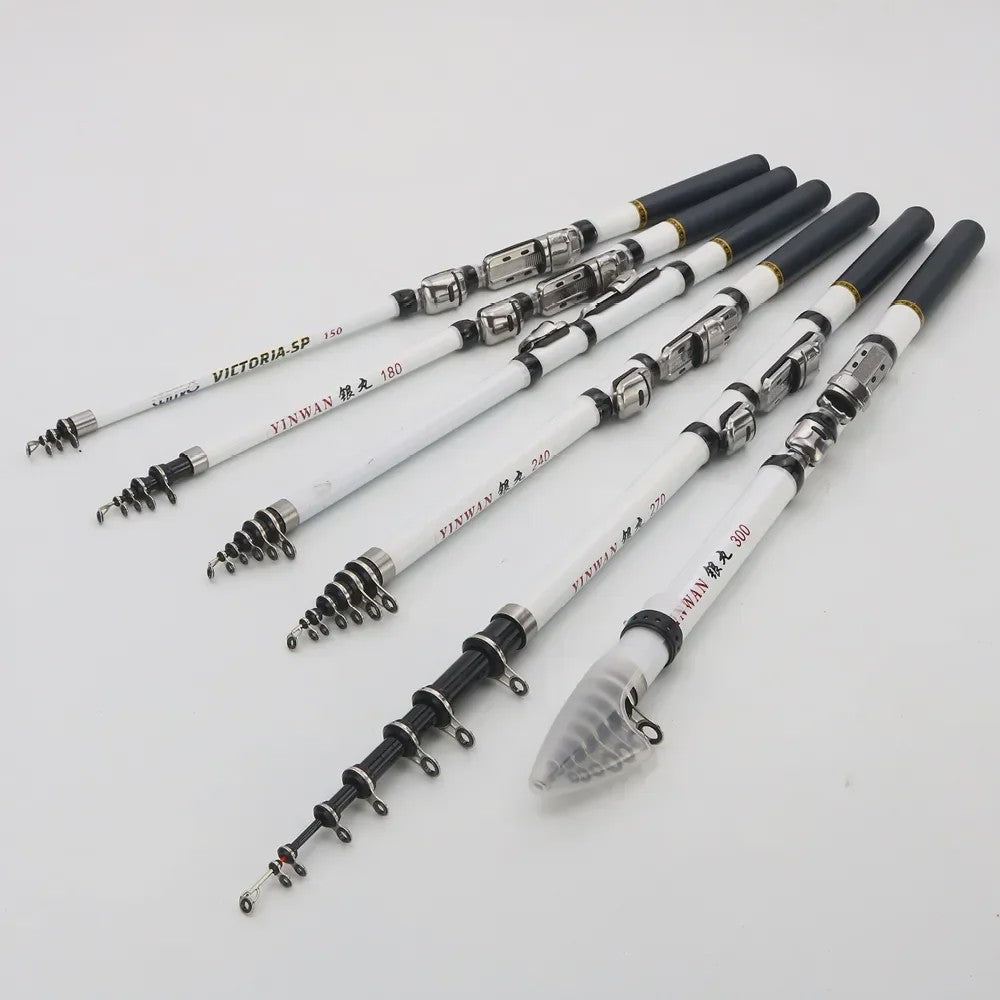 JOSBY Telescopische Vishengel - Carbon Fiber - 1.5M tot 3.0M