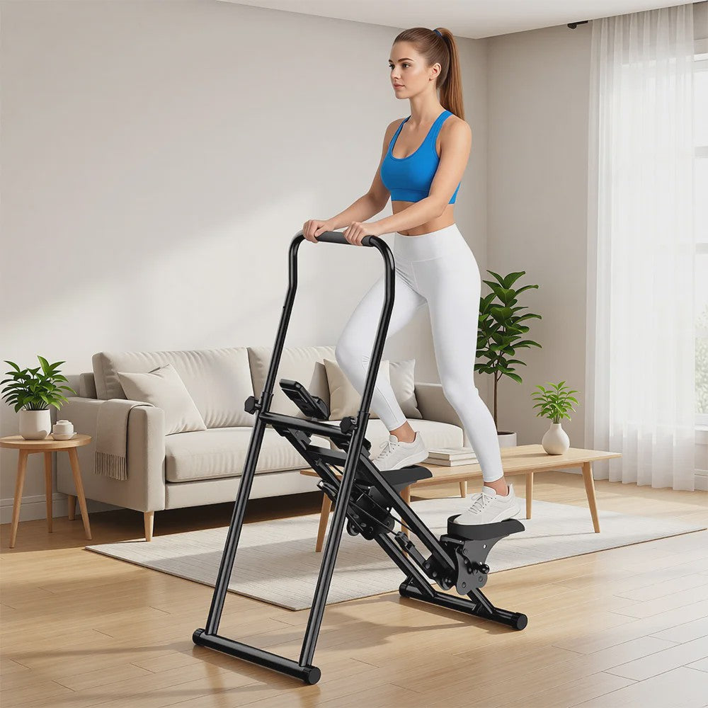 Opvouwbare Stair Stepper - Verticale Klimmachine met 3 Niveaus Weerstand voor Thuis