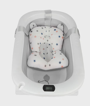 Opvouwbaar Babybadje met Thermometer & Badmat - 0-36 Maanden